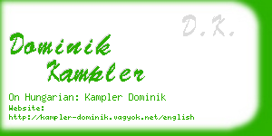 dominik kampler business card